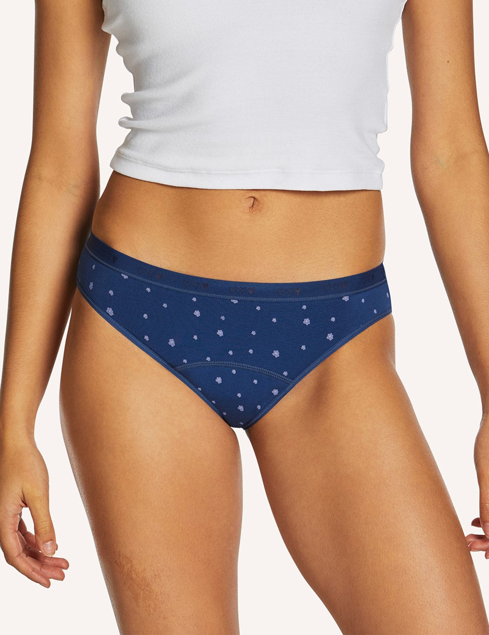 Love Luna First Period bikini brief in Blue Blossom print