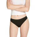 Love Luna First Period bikini brief in black with heart waistband detail