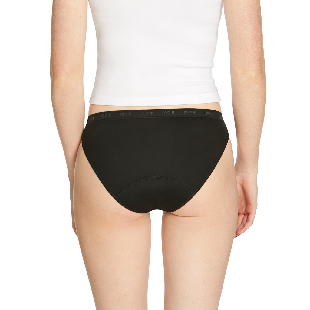 Love Luna First Period bikini brief in black, third view