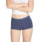 Love Luna First Period shortie brief in Dusty Blue