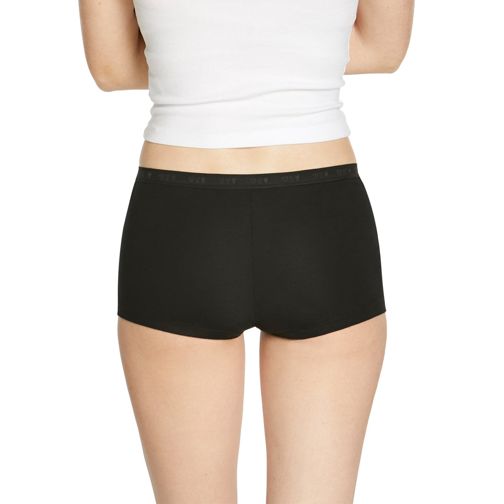 Love Luna First Period shortie brief in black, third view