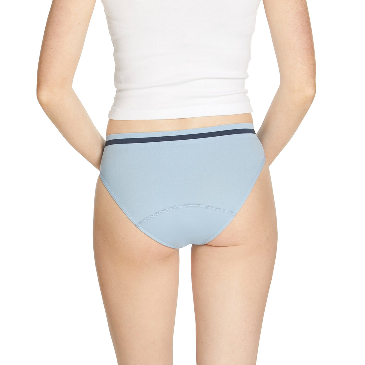 Love Luna First Period seamfree bikini brief in Snowflake, third view